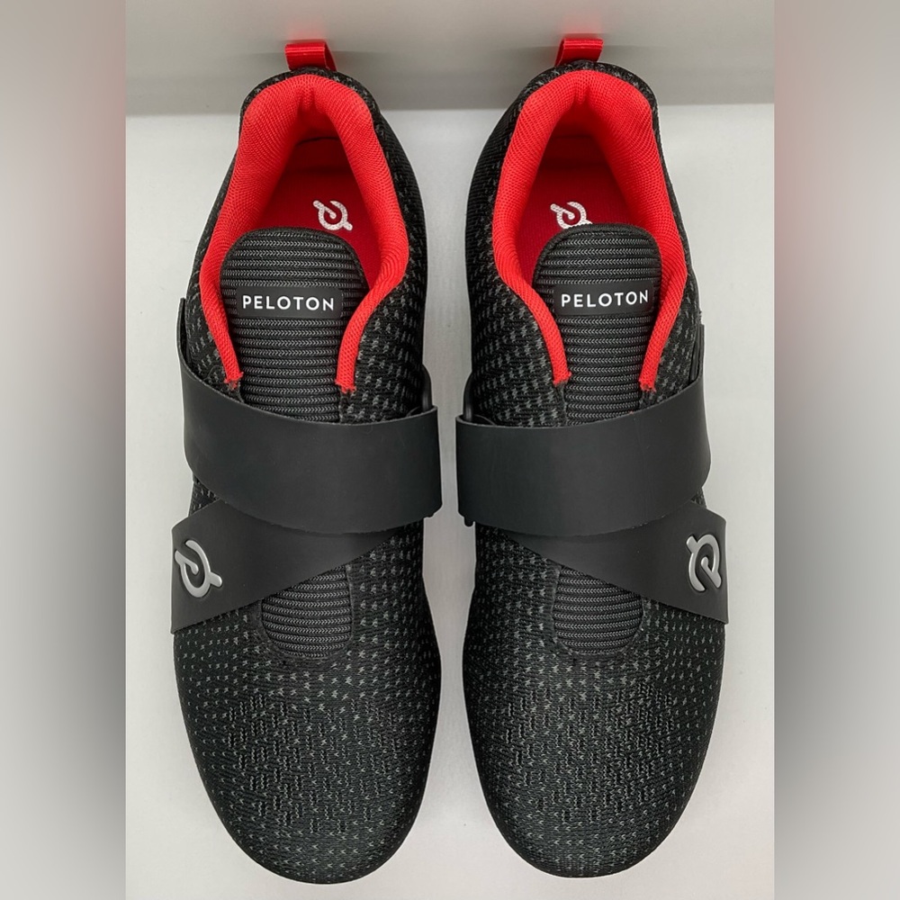 PELOTON ALTOS CYCLING SHOES W/cleats Black/Red Mens 7.5 Womens 9 FT-GH-1020